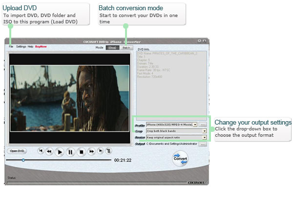 Cucusoft DVD to iPhone Converter
