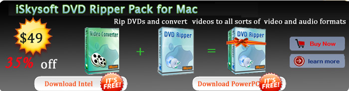 iSkysoft DVD Ripper Pack for Mac