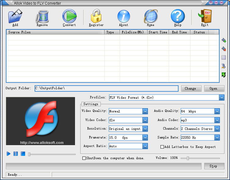 Video to FLV Converterconvert almost all video formats to FLASH Video