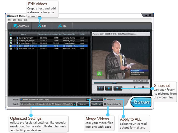 iSkysoft iPhone Movie Converter