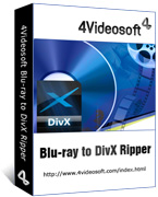 box of 4videosoft blu-ray to divx ripper