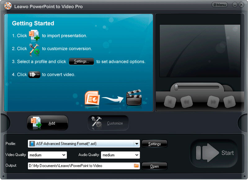 Leawo PowerPoint to Video Converter Convert PowerPoint to video