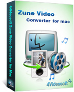 box of 4videosoft zune video converter for mac