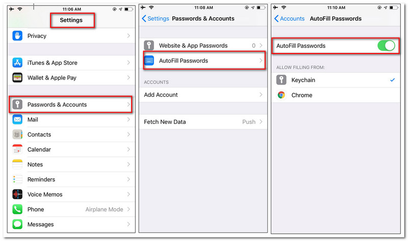 iOS 12 Airdrop Password And Account