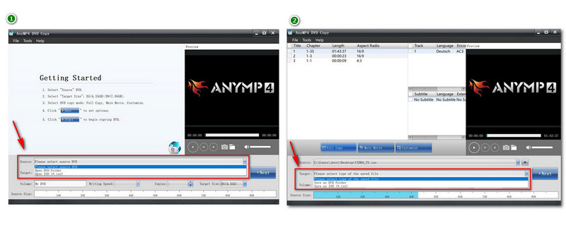 AnyMP4 DVD Copy Copying a DVD