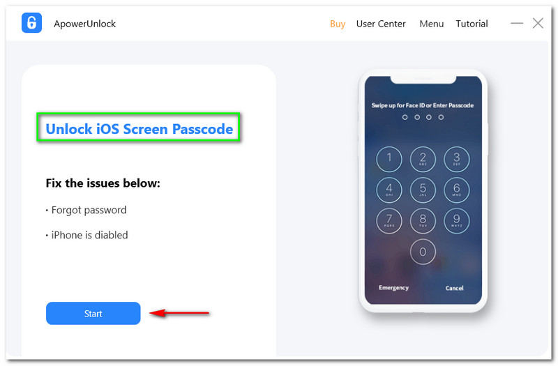 ApowerUnlock Unlock iOS Screen Passcode