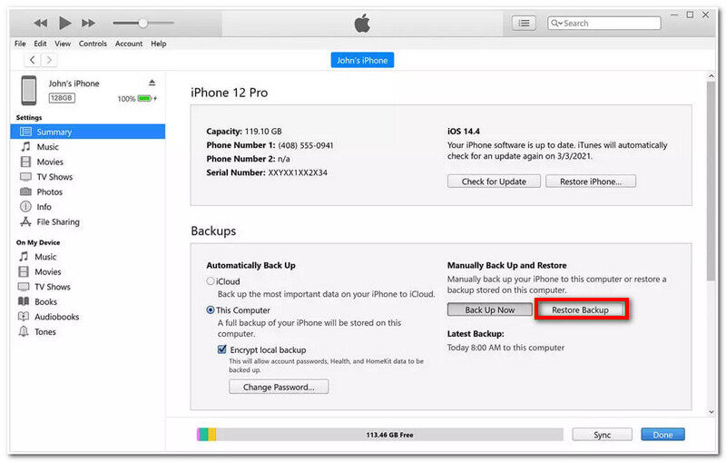 Recover Deleted Snapchat Memories from iTunes Backup