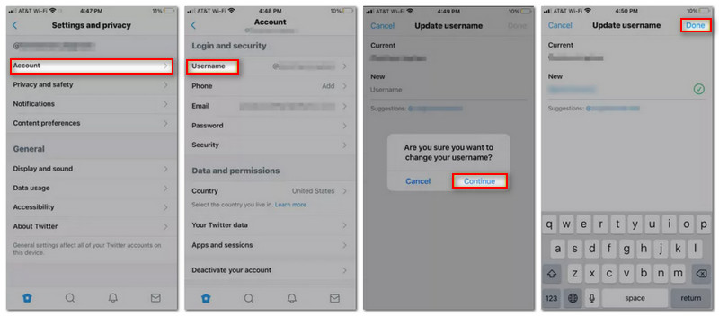 How to Change Twitter Handle on Mobile
