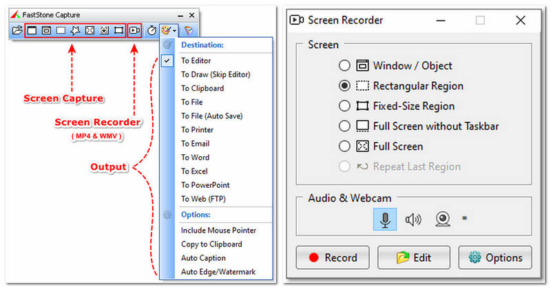 FastStone Capture Recording Features