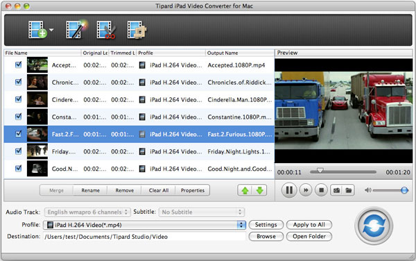 Tipard iPad Video Converter for Mac