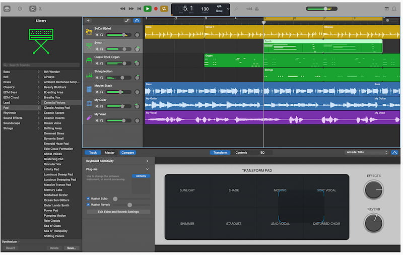 GarageBand syntar