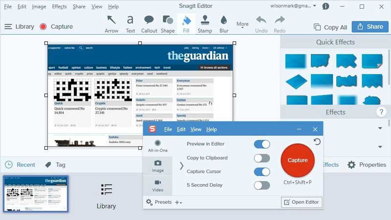 Captura de Snagit