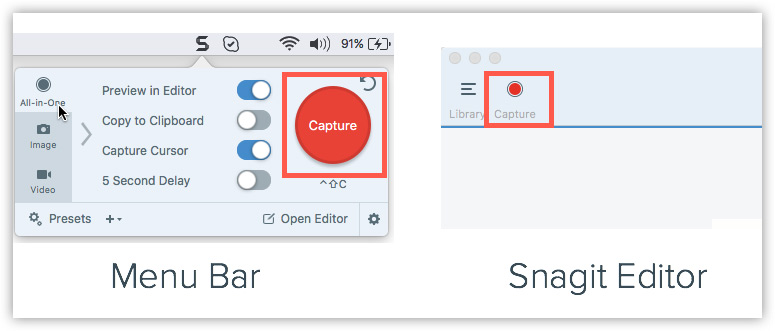 Snagit Ambil Tangkapan Layar