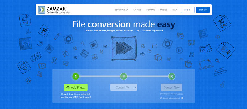 Online Video Converter Zamzar