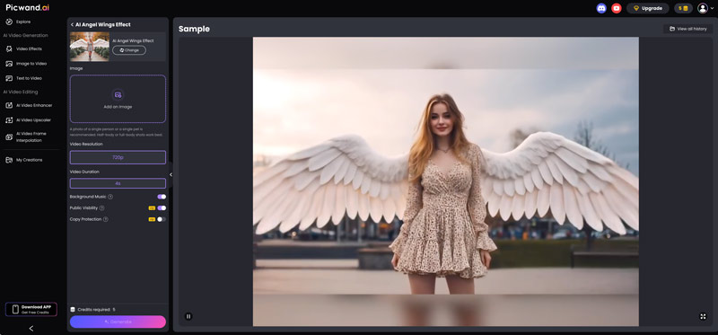 Add Angel Wings To A Photo With Picwand Ai