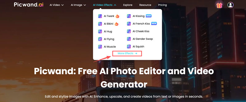 Picwand Ai Video Effects