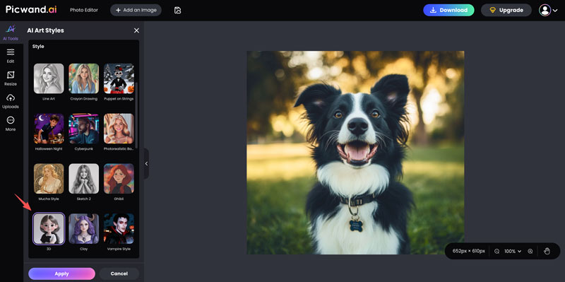 Picwand Ai 2d To 3d Image Converter