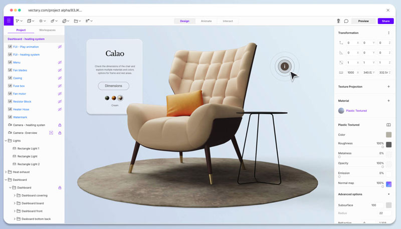 Vectary 3d Design Tool