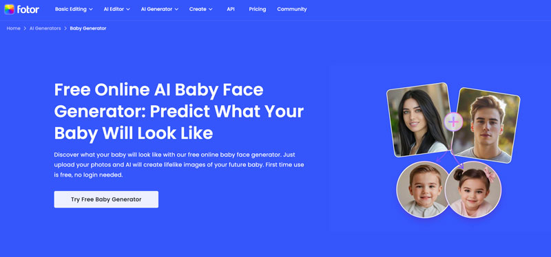 Fotor AI Baby Face Generator Free Online