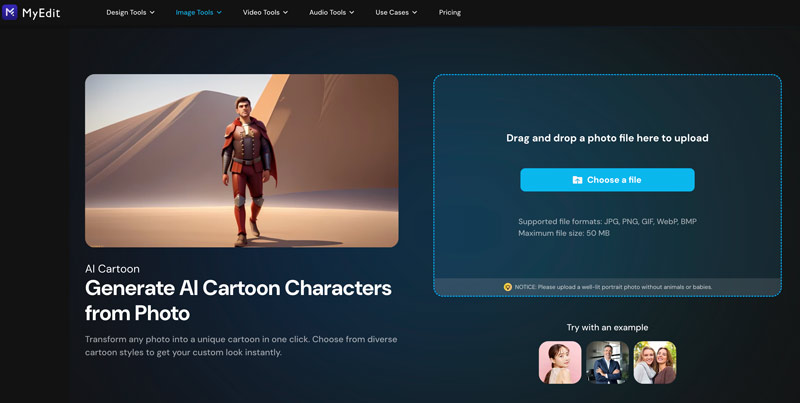 Myedit Ai Cartoon Generator
