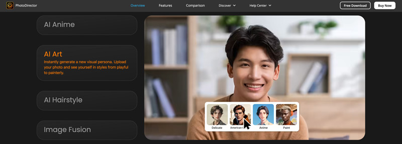 Photodirector Ai Art Cartoon Generator