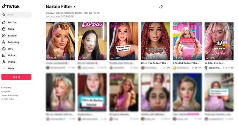 Tiktok Ai Barbie Filter