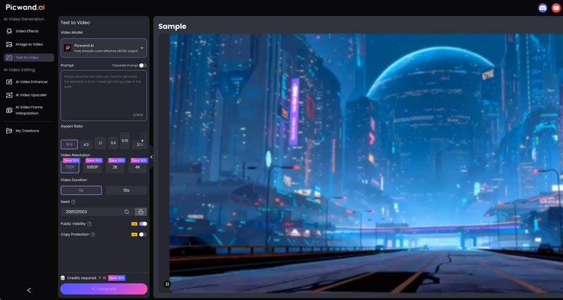 Picwand AI generátor furry umění