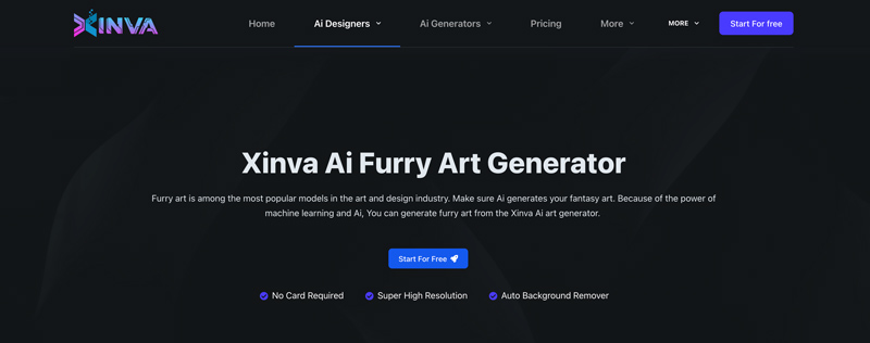 Xinva AI generátor furry umění