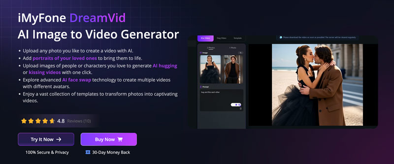 Imyfone Dreamvid AI Hug Video Generator