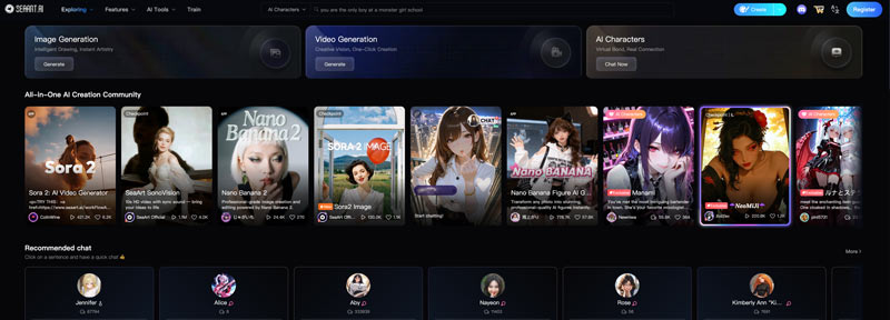 Seaart AI-spiergenerator