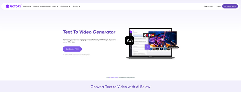 Pictory AI Tekst-naar-video-generator