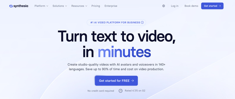 Synthesia Io Ai Tekst-naar-videogenerator
