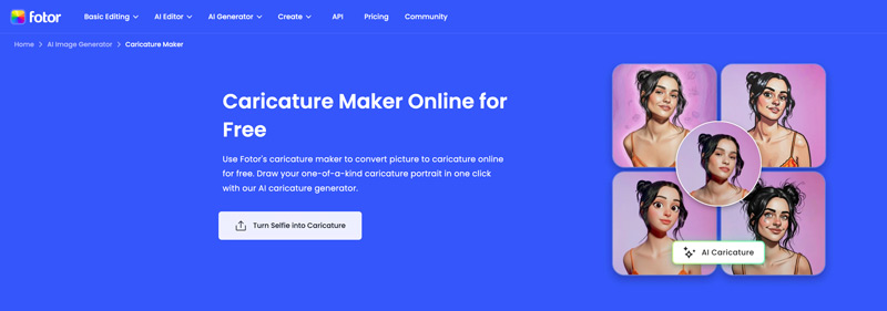 Fotor Caricature Maker online zdarma