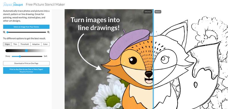 Rapid Resizer AI Photograph to Pattern