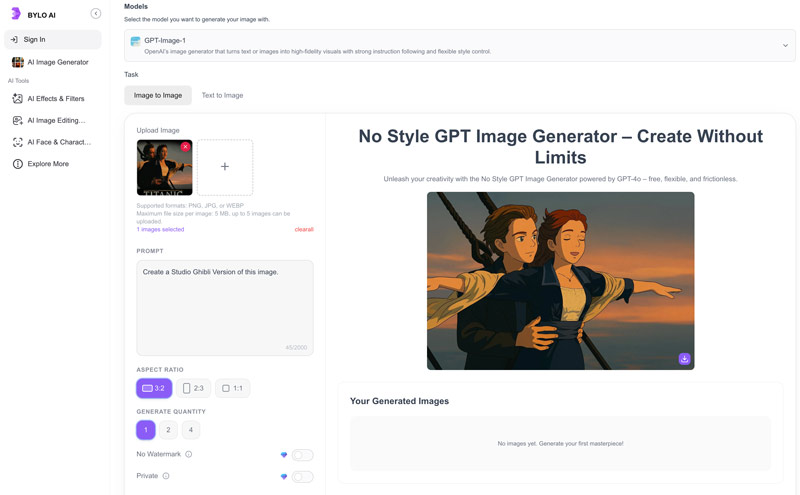Bylo Ai Gpt Image Generator