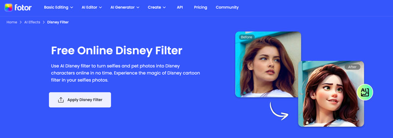 Fotor Ai Free Online Disney Filter