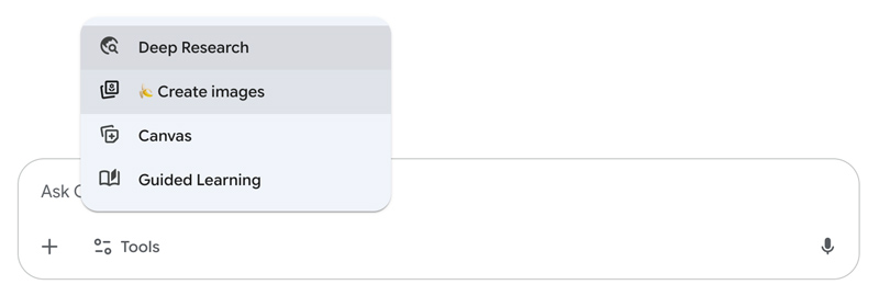 Google Gemini Cipta Imej Daripada Gesaan