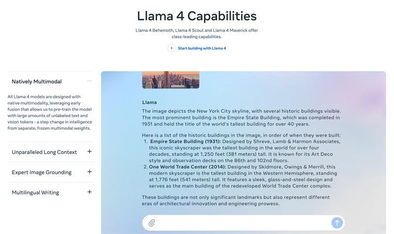 יכולות של לאמה 4