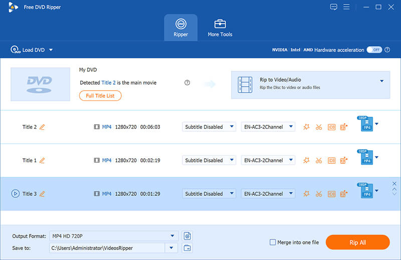 Bluray Master Free DVD Ripper