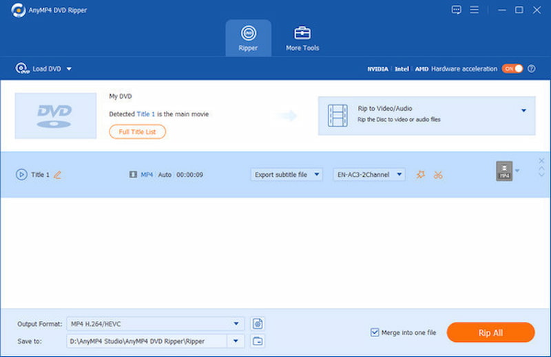 Anymp4 VCU Ri – DVD til MP4