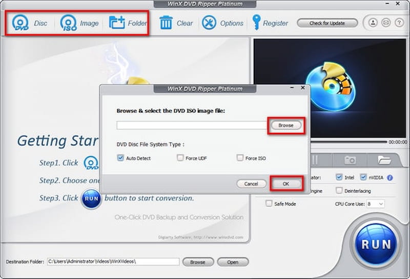 Winx DVD Ripper last inn DVD