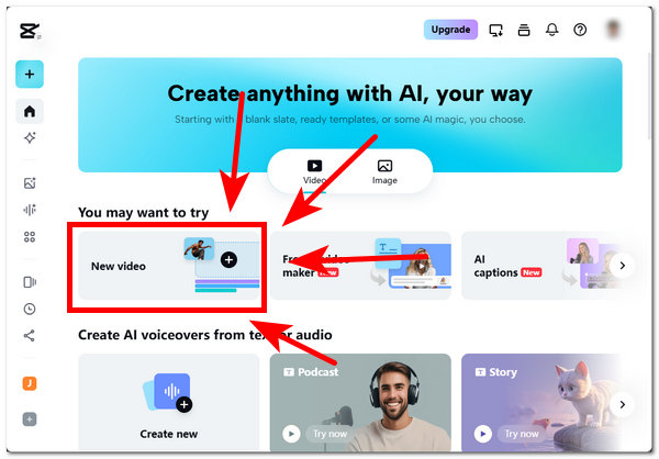 Opret nyt videoprojekt