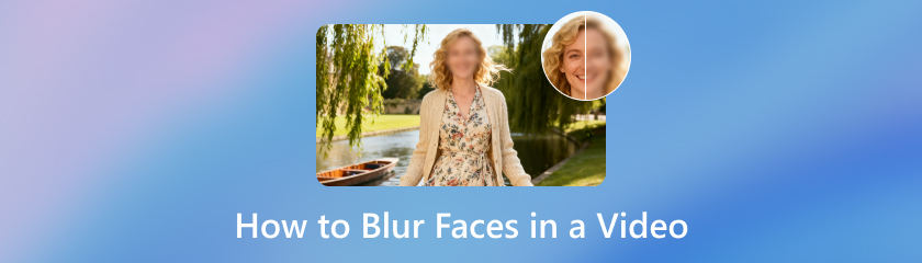 Slør ansigter i en video