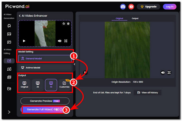 Click Generate Video