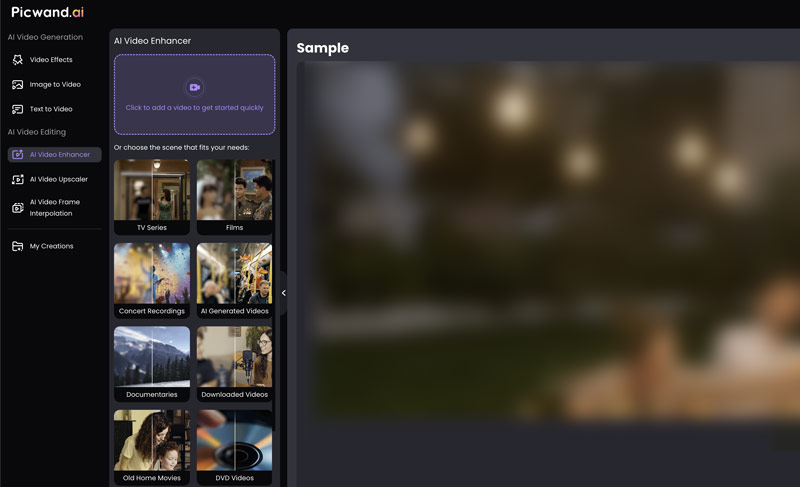 Picwand AI Video Enhancer Online