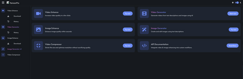 Tensorpix AI 视频增强器