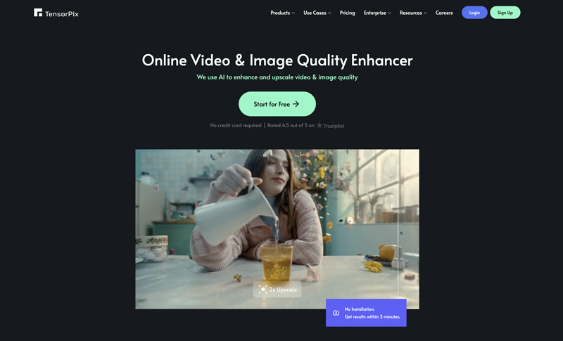 TensorPix 在线视频和图像质量增强器