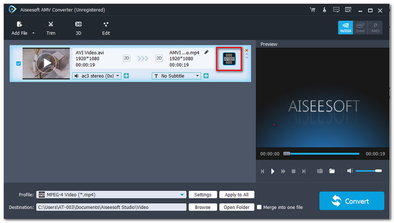 Aiseesoft AMV Converter Format