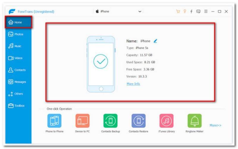 FoneTrans-Datenübertragung