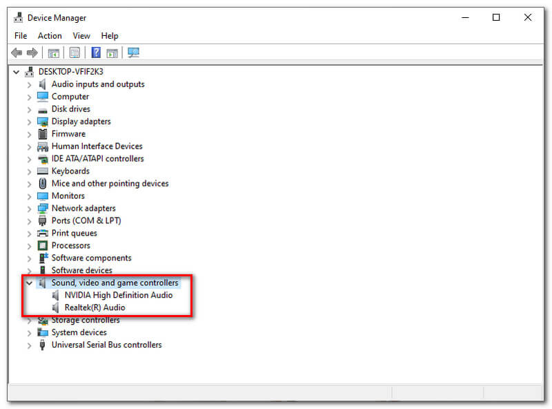 Device Manager Double Click